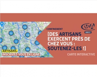 Carte des artisans qui exercent durant la crise